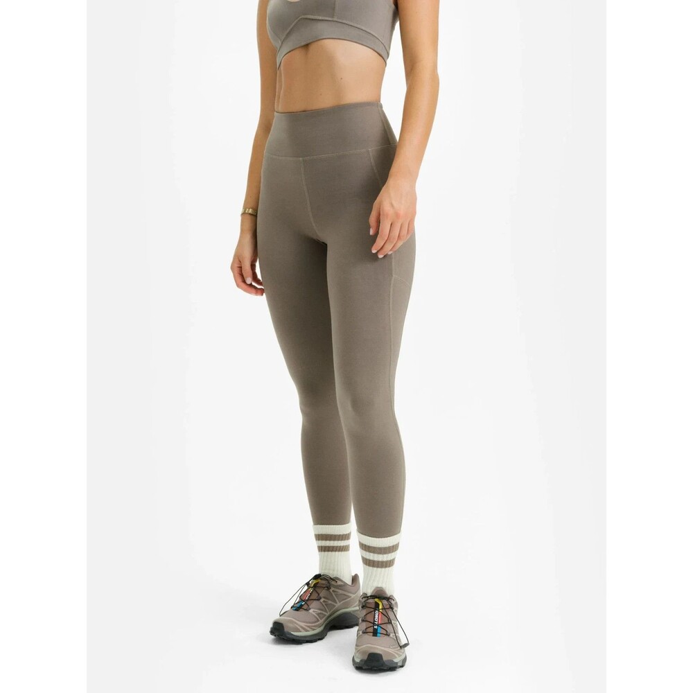 MATE THE LABEL ORGANIC COTTON STRETCH MIDI POCKET PEBBLE LEGGINGS SZ S NEW